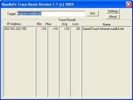 Roadkils Trace Route screenshot